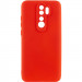 Чохол Silicone Cover Lakshmi Full Camera (A) на Xiaomi Redmi 9 (Червоний / Red)