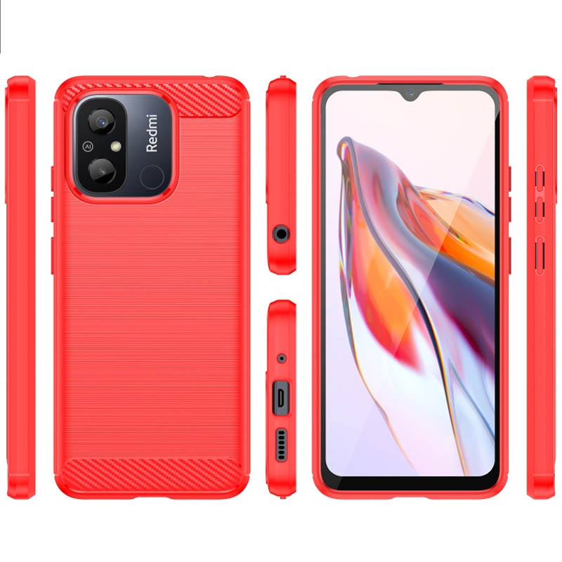 Фото TPU чехол Slim Series для Xiaomi Redmi 12C (Красный) на vchehle.ua