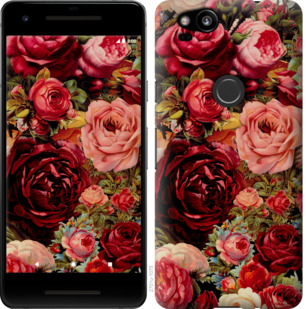 

Чехол Цветущие розы для Google Pixel 2 776696