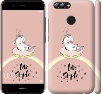 

Чехол Единорожка в пончике для Huawei Nova 2 719495