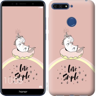

Чехол Единорожка в пончике для Huawei Honor 7A Pro 719525