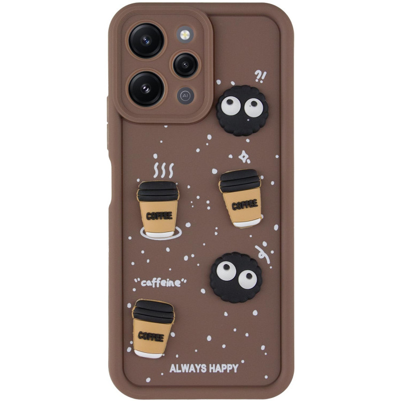 Фото Чехол TPU Toys Case для Xiaomi Redmi 12 (Brown / Always Happy) на vchehle.ua