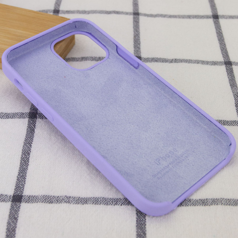 Фото Уценка Чехол Silicone Case (AA) для Apple iPhone 12 Pro / 12 (6.1") (Эстетический дефект / Сиреневый / Dasheen) в магазине vchehle.ua