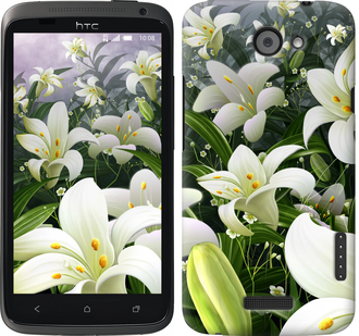 

Чехол Белые лилии для HTC One X+ 245671