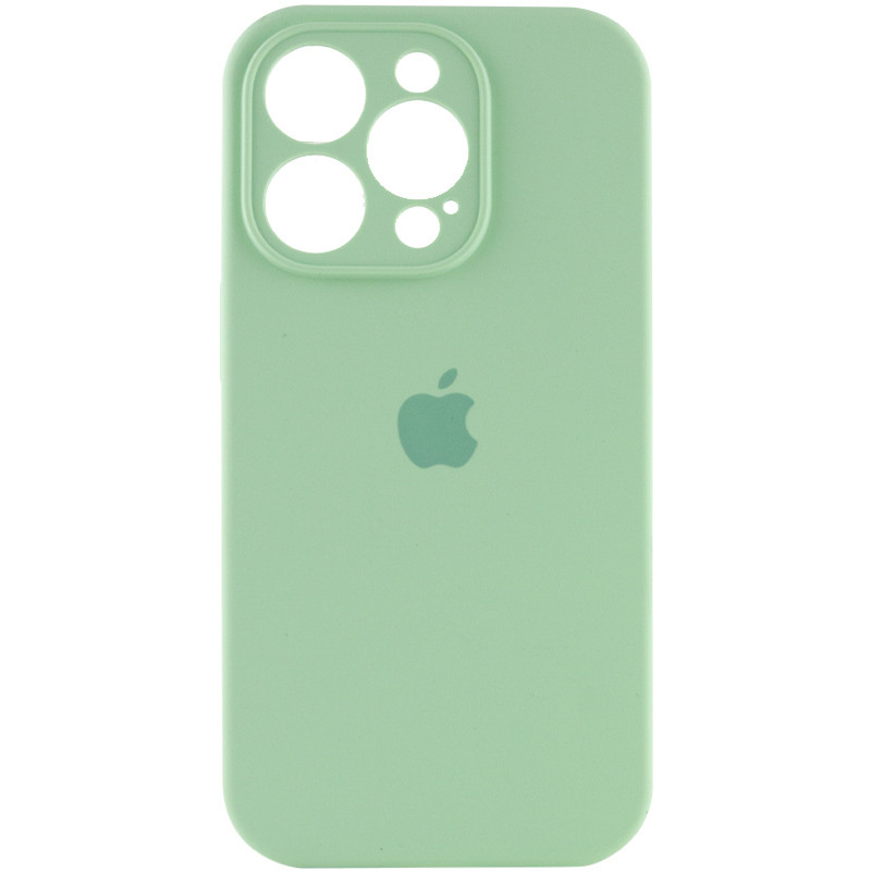 Чохол Silicone Case Full Camera Protective (AA) на Apple iPhone 16 Pro Max (6.9") (Зелений / Pistachio)