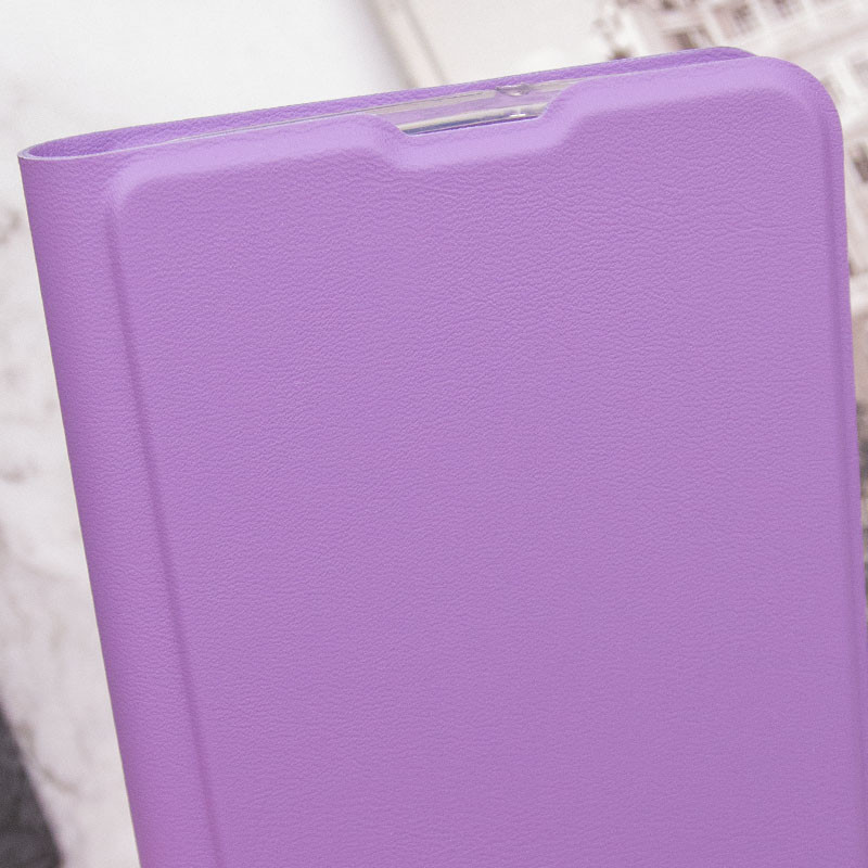 Заказать Кожаный чехол-книжка GETMAN Elegant (PU) для Xiaomi Redmi 13 4G / Poco M6 4G (Сиреневый) на vchehle.ua
