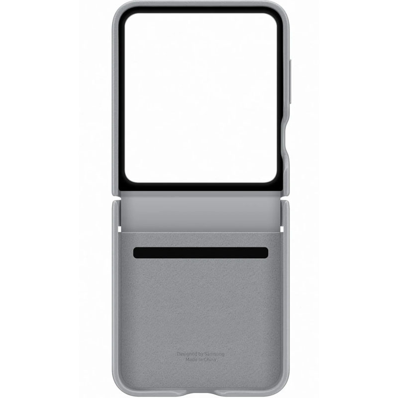 Заказать Кожаный чехол Leather Case (AAA) для Samsung Galaxy Z Flip6 (Gray) на vchehle.ua