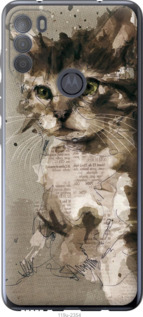 

Чохол Кошеня з плям та ліній на Motorola G50 1391109