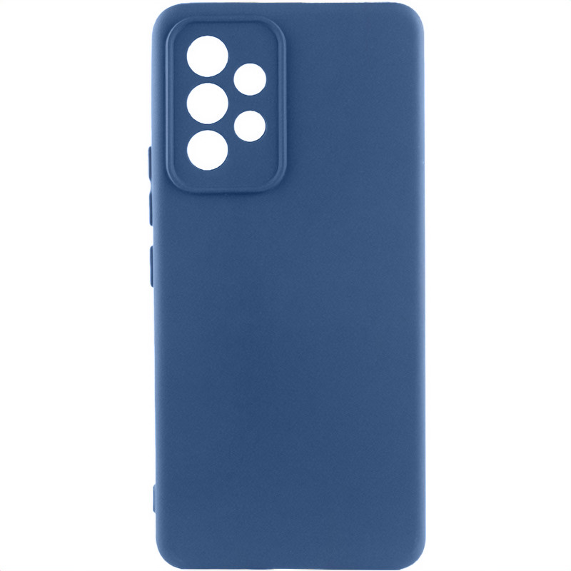 Чехол Silicone Cover Lakshmi Full Camera (AA) для Samsung Galaxy A53 5G (Синий / Navy Blue)