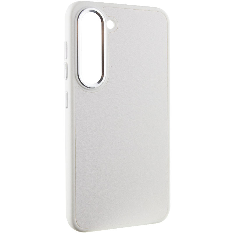 Фото Кожаный чехол Bonbon Leather Metal Style для Samsung Galaxy S23+ (Белый / White) на vchehle.ua