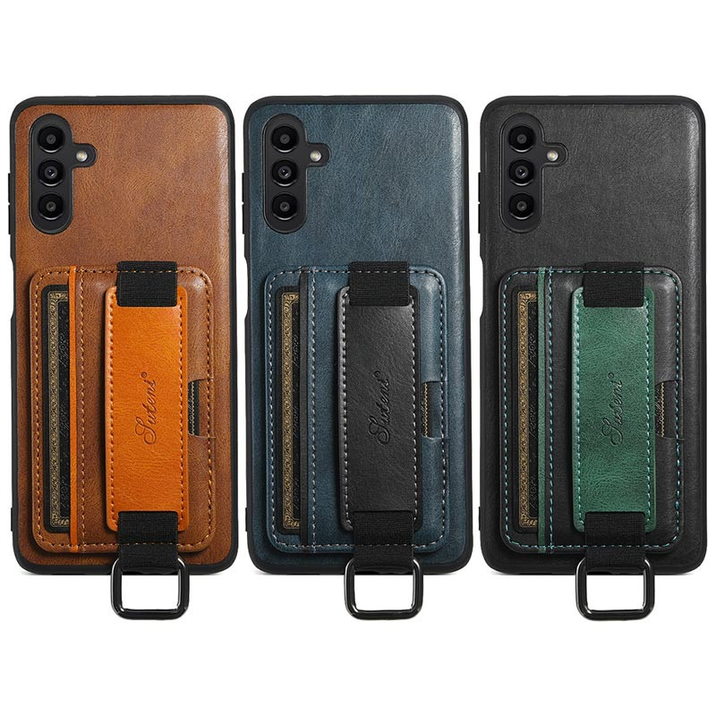 Шкіряний чохол Wallet case and straps на Samsung Galaxy A24 4G