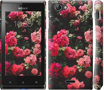 

Чохол Кущ з трояндами на Sony Xperia J ST26i 639317