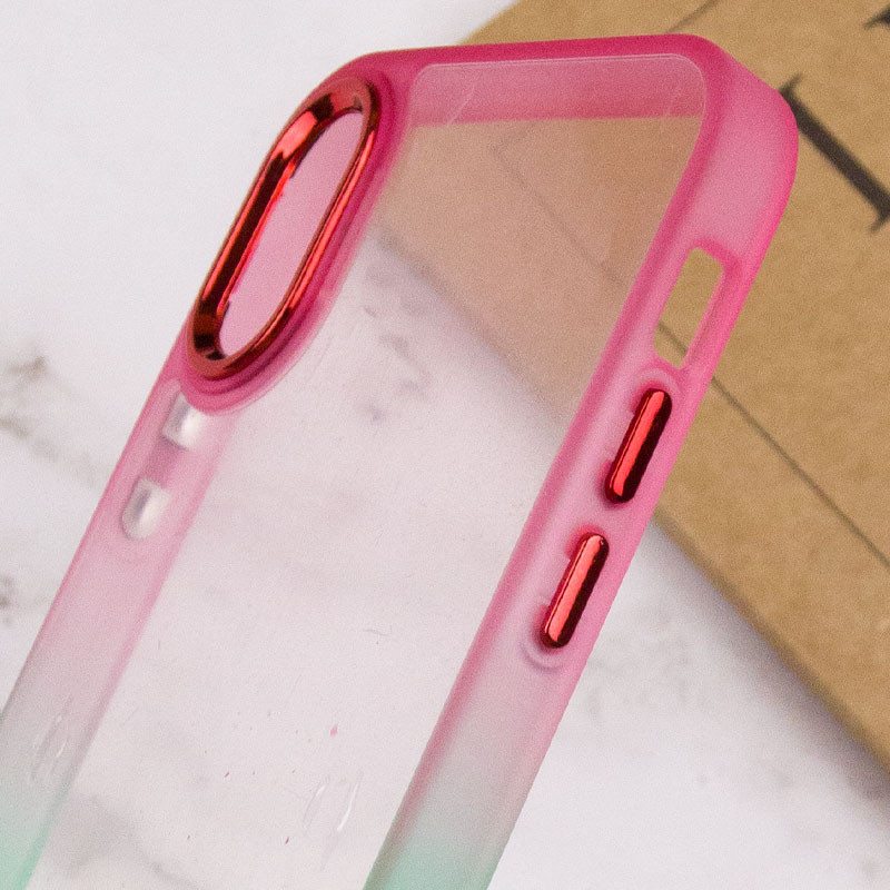 Чохол TPU+PC Fresh sip series на Apple iPhone XS Max (6.5") (Салатовий / Рожевий) в магазині vchehle.ua