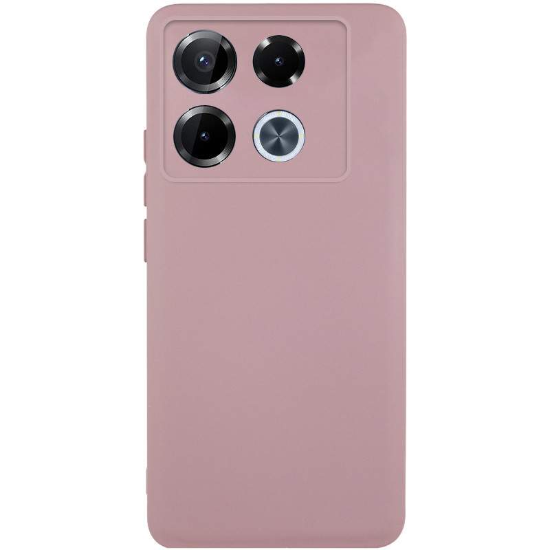 Чохол TPU GETMAN Liquid Silk Full Camera на Infinix Note 40 Pro 4G (Рожевий / Pink Sand)