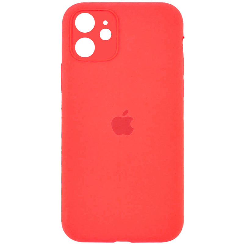 Чехол Silicone Case Full Camera Protective (AA) для Apple iPhone 11 (6.1") (Оранжевый / Pink citrus)