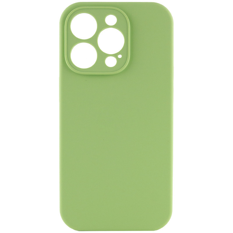 Чохол Silicone Case Full Camera Protective (AA) NO LOGO на Apple iPhone 13 Pro (6.1") (М'ятний / Mint)