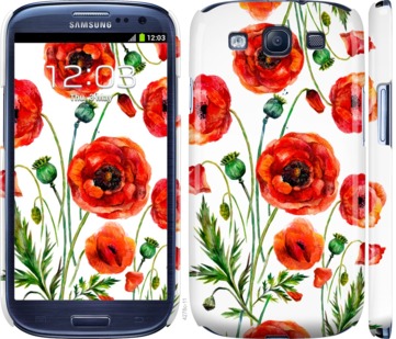 

Чехол Нарисованные маки для Samsung Galaxy S3 i9300 743762