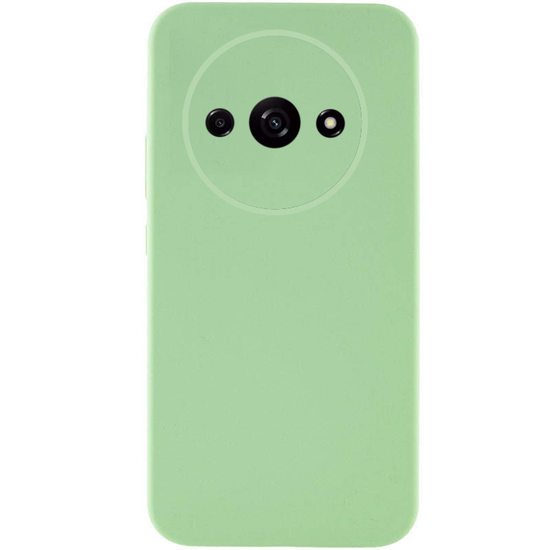 Чехол Silicone Cover Lakshmi Full Camera (AAA) для Xiaomi Redmi A3 (Мятный / Mint)