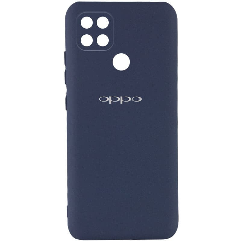 Чохол Silicone Cover My Color Full Camera (A) на Oppo A15s / A15 (Синій / Midnight blue)