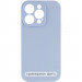 Чехол Silicone Case Full Camera Protective (AA) NO LOGO для Apple iPhone 16 (6.1") (Голубой / Lilac Blue)
