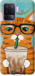 Чехол Зеленоглазый кот в очках для Oppo A94