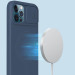 Силіконова накладка Nillkin Camshield Silky Magnetic на Apple iPhone 12 Pro / 12 (6.1") (Синій) в магазині vchehle.ua