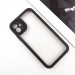 TPU чохол Transparent + Colour 1,5mm на Apple iPhone 11 (6.1") (Black) в магазині vchehle.ua