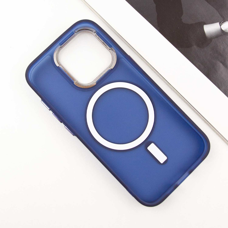 Чехол TPU+PC Lily with Magnetic safe для Apple iPhone 14 Pro (6.1") (Deep Navy) в магазине vchehle.ua