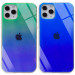 TPU+Glass чохол Gradient Rainbow з лого на iPhone 11 Pro Max