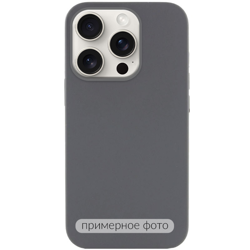 Чохол Silicone Case Full Protective (AA) NO LOGO на Apple iPhone 16e (6.1") (Сірий / Dark Gray)