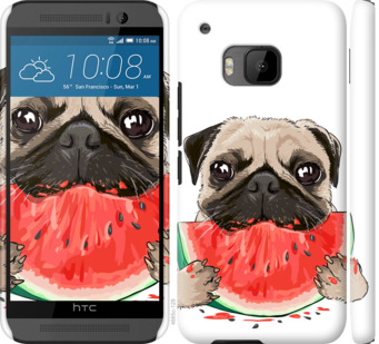 

Чохол Мопс і кавун на HTC One M9 843522