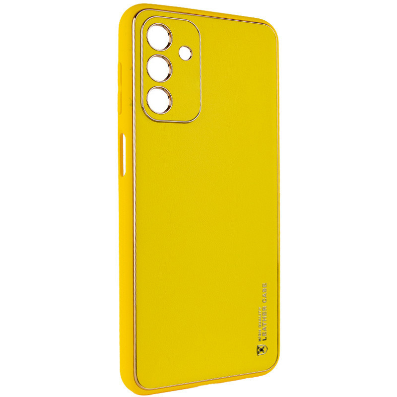 Фото Кожаный чехол Xshield для Samsung Galaxy A15 4G/5G / M15 5G (Желтый / Yellow) на vchehle.ua