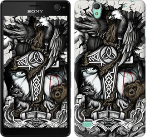 Чехол Тату Викинг для Sony Xperia C4 E5333