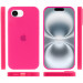 Фото Чехол Silicone Case Full Protective (AA) для Apple iPhone 16e (6.1") (Розовый / Barbie pink) на vchehle.ua