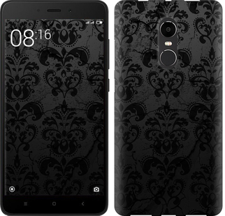 Чехол узор черный для Xiaomi Redmi Note 4X
