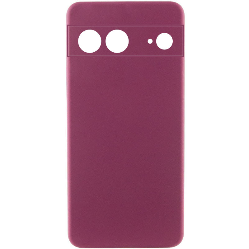 Чохол Silicone Cover Lakshmi Full Camera (AAA) на Google Pixel 8 (Бордовий / Plum)