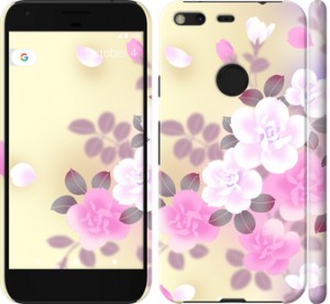 Чехол Японские цветы для Google Pixel XL