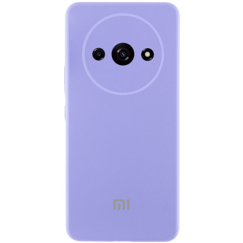 Чохол Silicone Cover Lakshmi Full Camera (AAA) with Logo на Xiaomi Redmi A3 (Бузковий / Dasheen)