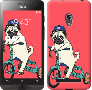 

Чехол Мопс на велосипеде для Asus Zenfone 5 87835