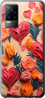 

Чохол Серця 3 на Vivo V21E 1645396