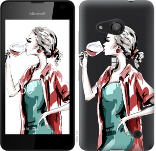 

Чехол Девушка с бокалом для Microsoft Lumia 550 841896