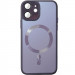 Чехол TPU+Glass Sapphire Midnight with Magnetic Safe для Apple iPhone 12 (6.1") (Фиолетовый / Deep Purple)