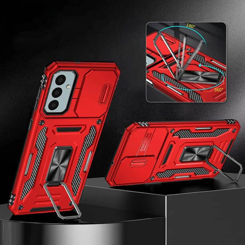 Фото Ударопрочный чехол Camshield Army Ring для Samsung Galaxy A36 5G / A56 5G (Красный / Red) на vchehle.ua