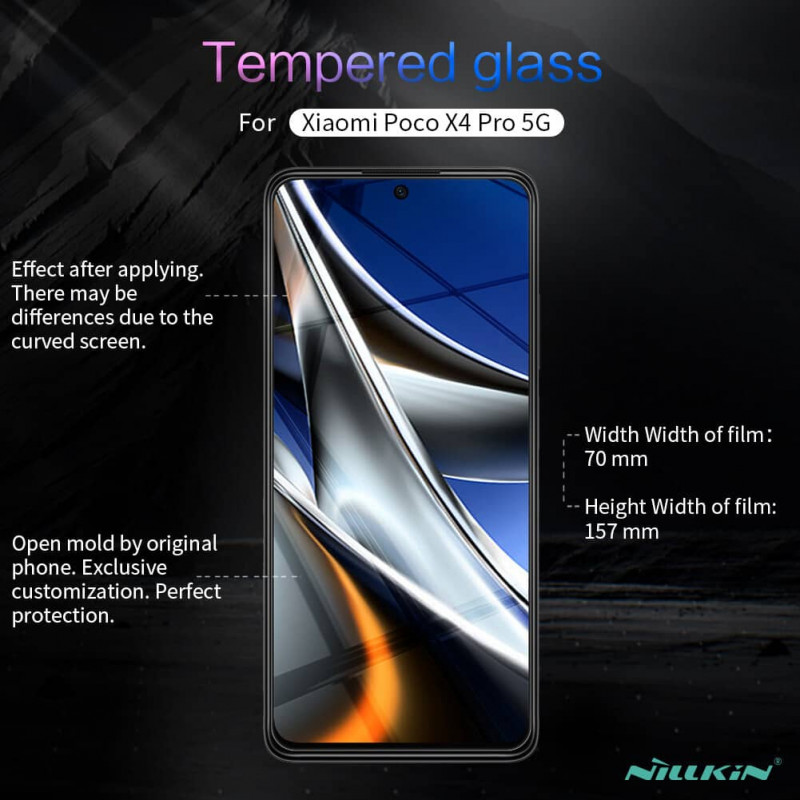 Защитное стекло Nillkin (H) для Xiaomi Poco X4 Pro 5G (Прозрачный) в магазине vchehle.ua