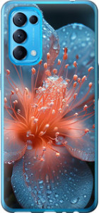 Чехол Роса на цветке для Oppo Find X3 Lite