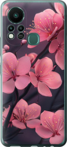 Чохол Пурпурна сакура на Infinix Hot 11S