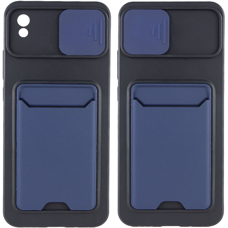 

TPU+PC чохол Card Holder на Xiaomi Redmi 9A (Синій) 1213590
