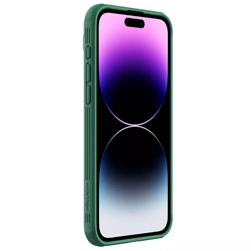 Карбонова накладка Nillkin CamShield Pro на Apple iPhone 15 Pro (6.1") (Deep Green) в магазині vchehle.ua