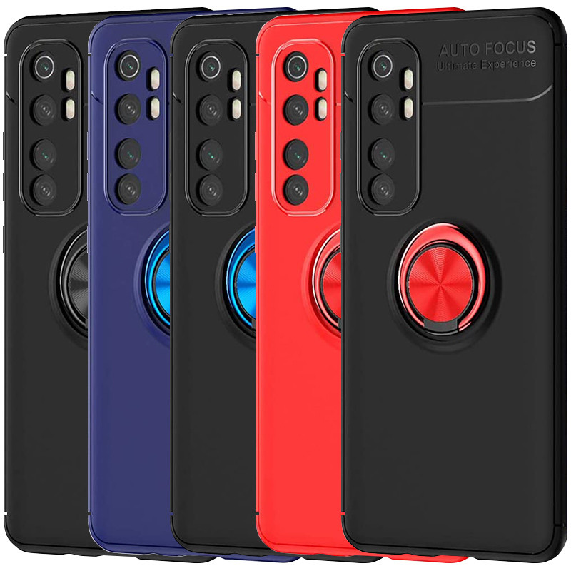 TPU чехол Deen ColorRing под магнитный держатель (opp) для Xiaomi Mi Note 10 Lite