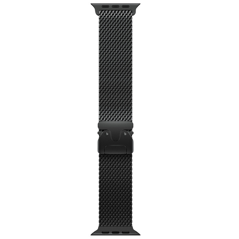Ремешок Hoco WA33 Original series umbrella buckle Milanese steel strap для Apple watch 44/45/46/49mm (Black)